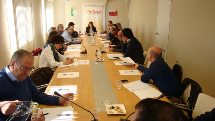 La Comisión Ejecutiva, en la reunión del 6 de abril.